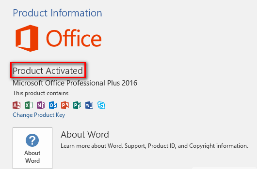 activate office 2016 txt
