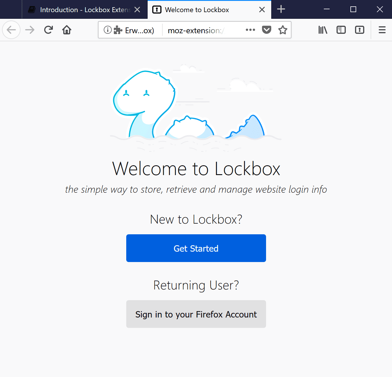 Firefox lockbox desktop